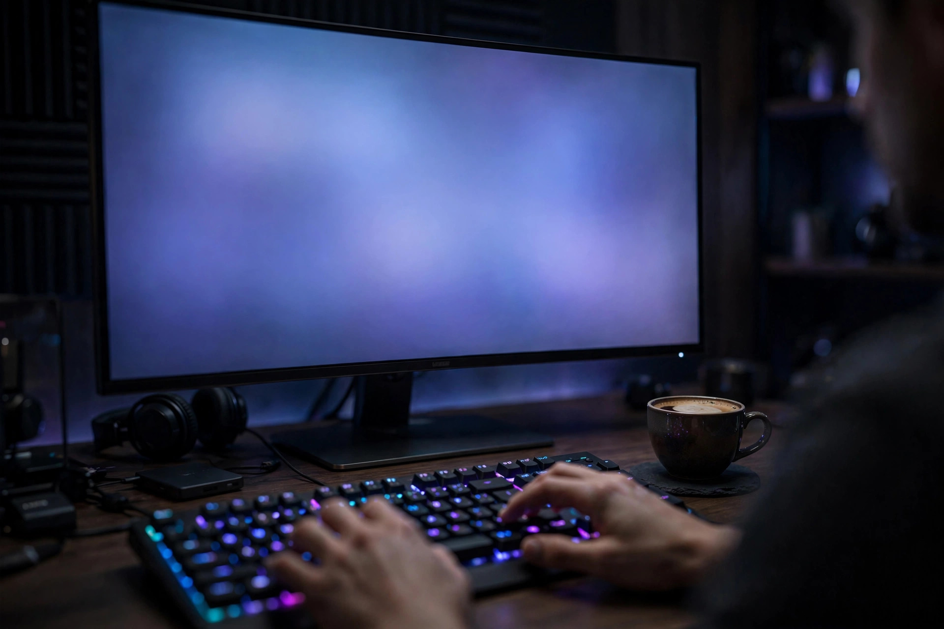 Video editor working frame by frame at a production workstation